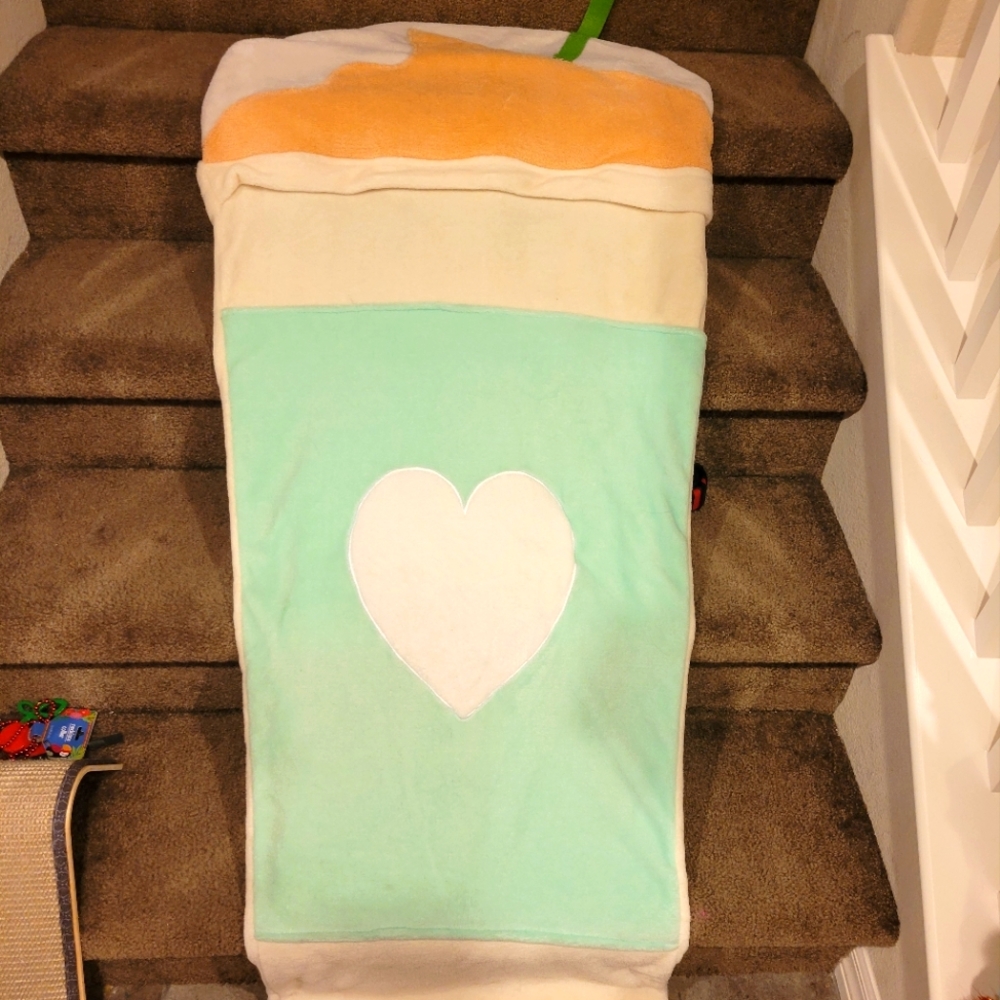 Green Tea Starbuck's Matcha Frappuccino Venti Coffee Sleeping bag Blanket